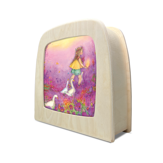 Toverlux silhouet: Ganzenmeisje