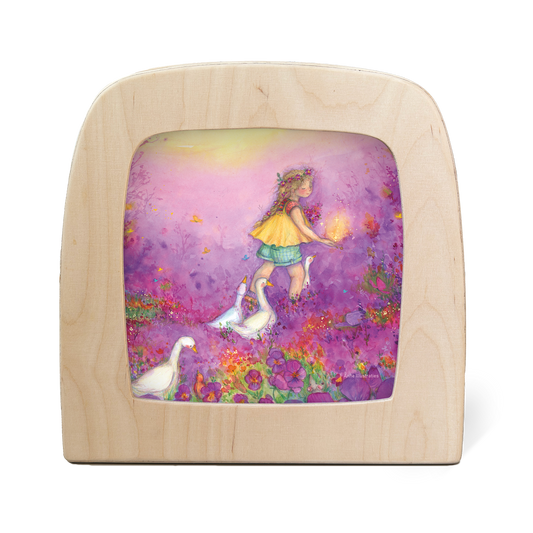 Toverlux silhouet: Ganzenmeisje