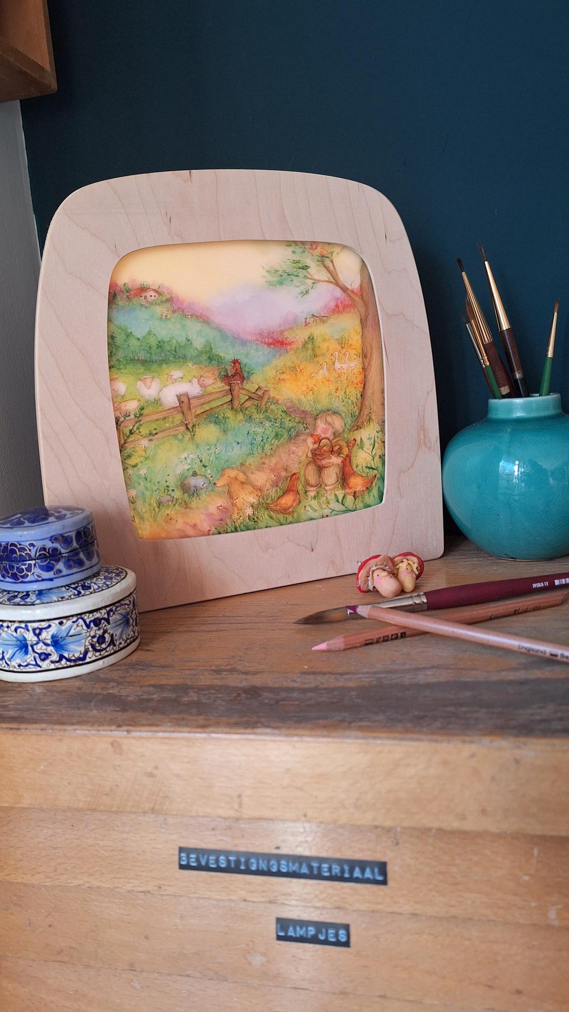 Toverlux silhouet: Boerderij