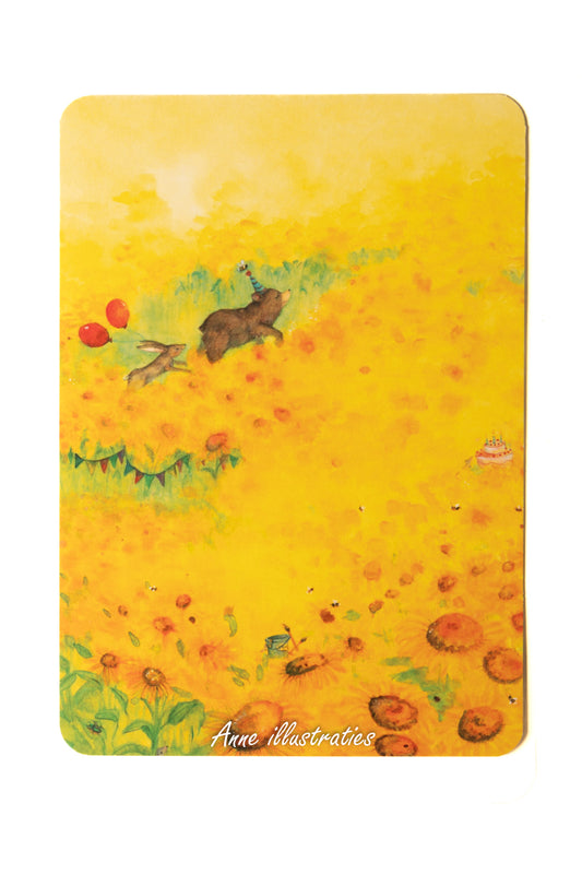 Bloemen voor beertje Brom