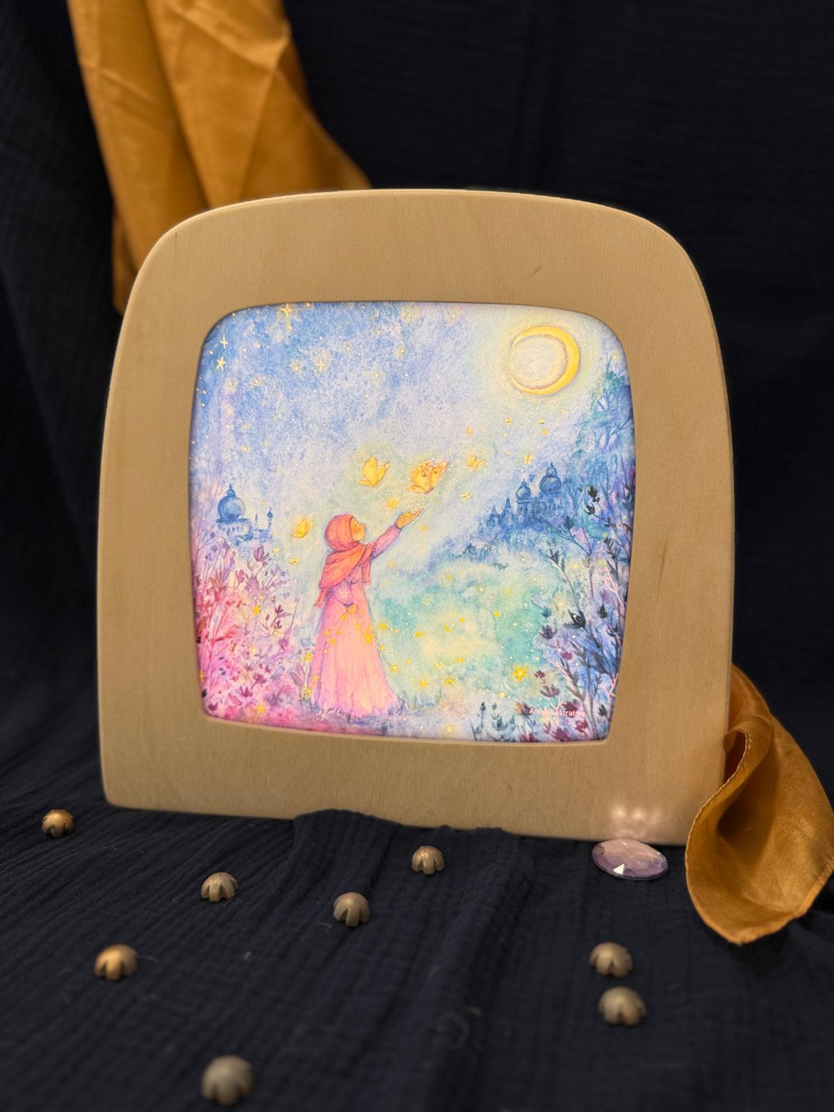 Toverlux silhouet: Nachtvlinder