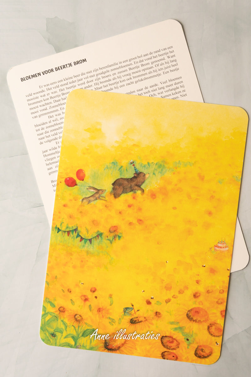 Bloemen voor beertje Brom